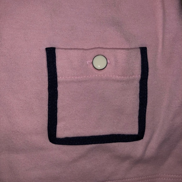 Girls Pink and Navy Dress - Picture 4 of 5